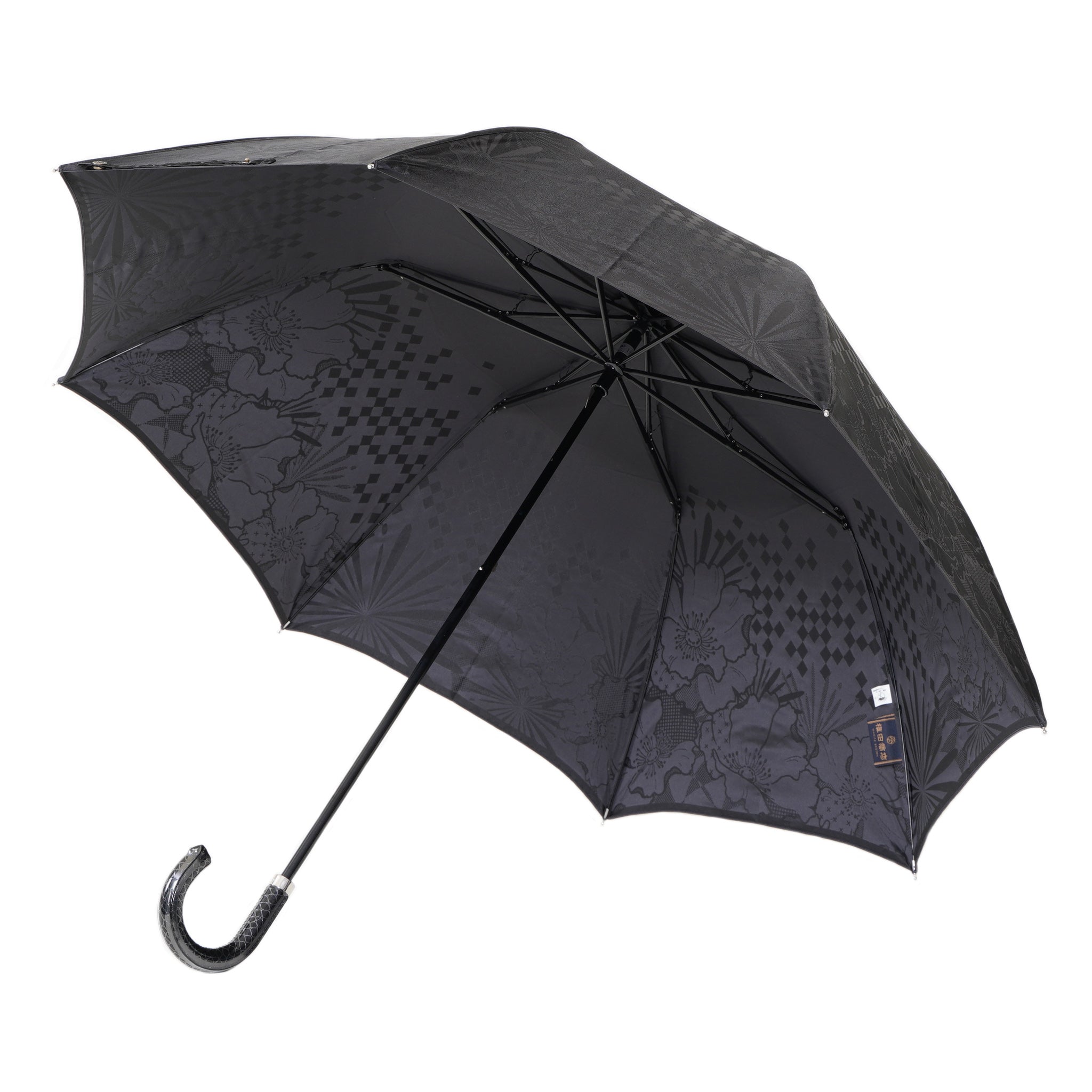 晴雨兼用 メンズ monotone 花 折りたたみ傘