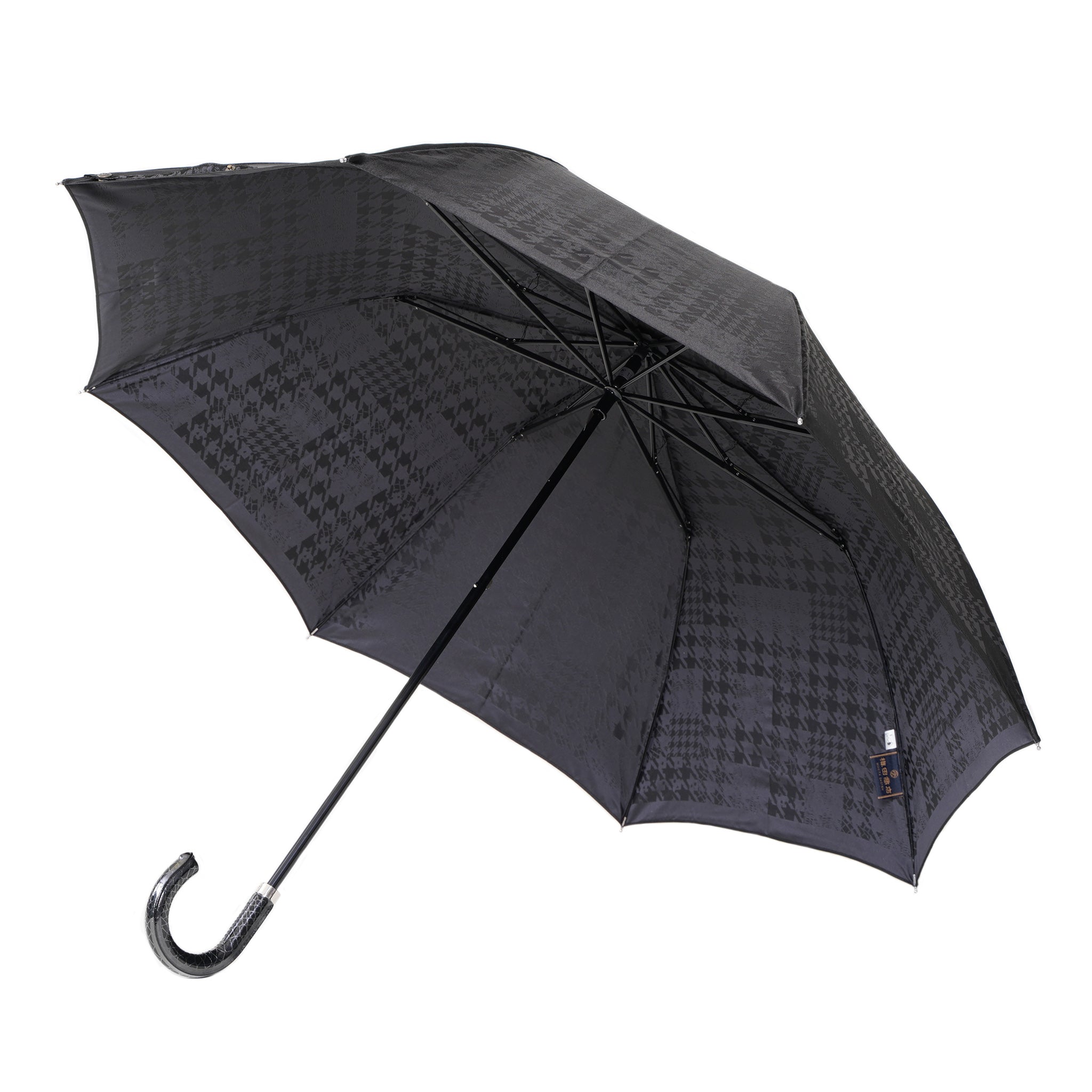 晴雨兼用 メンズ monotone 千鳥チェック 折りたたみ傘