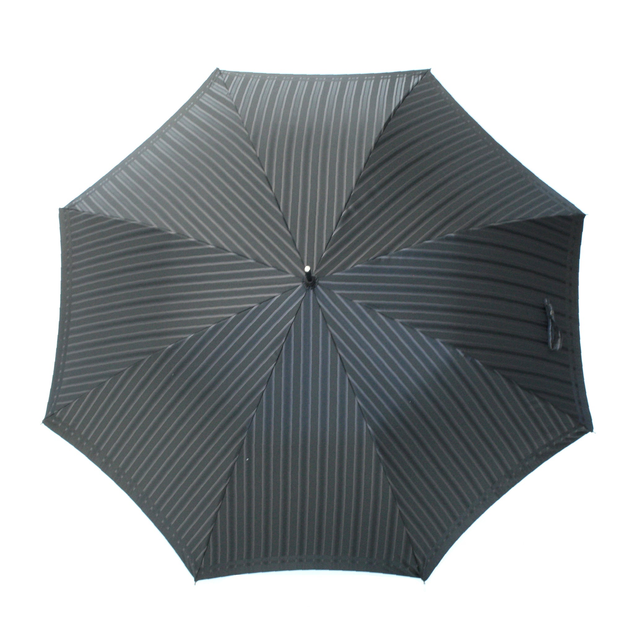 Tie Stripe×Plain BLACK 長傘