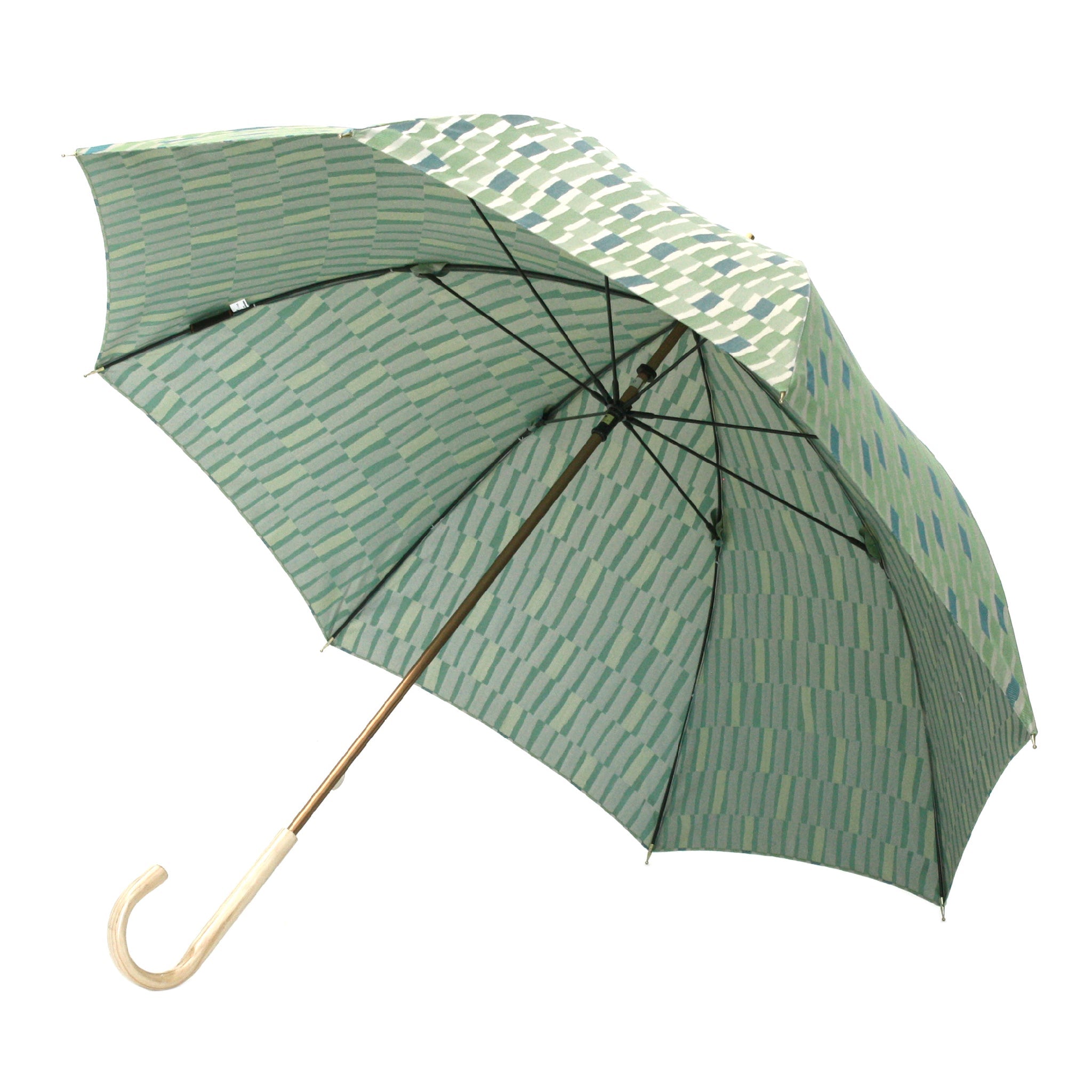 晴雨兼用 レディース ノルディック 大枝 グリーン 長傘