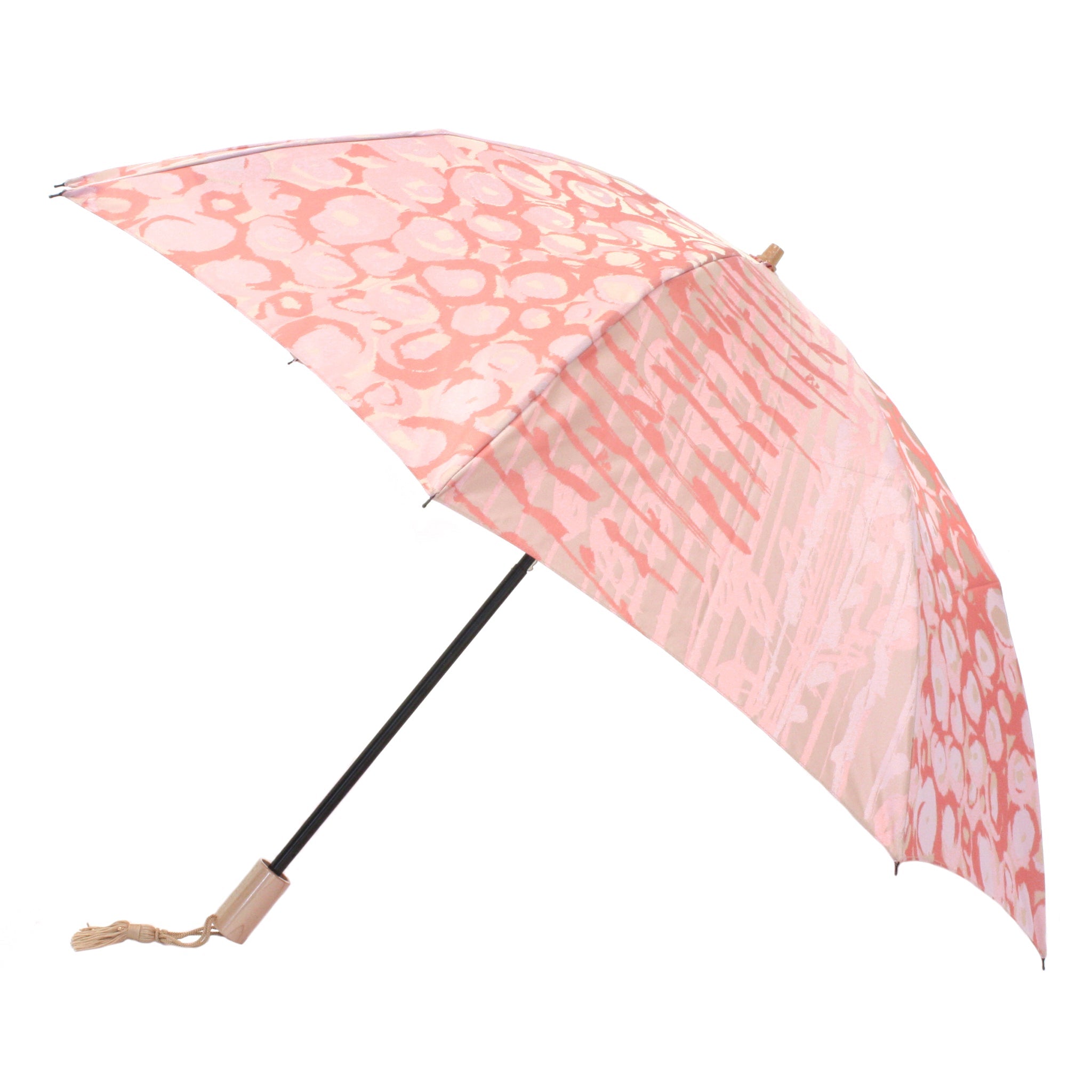 晴雨兼用 レディース Aneqdot ローズ サーモンピンク 折りたたみ傘