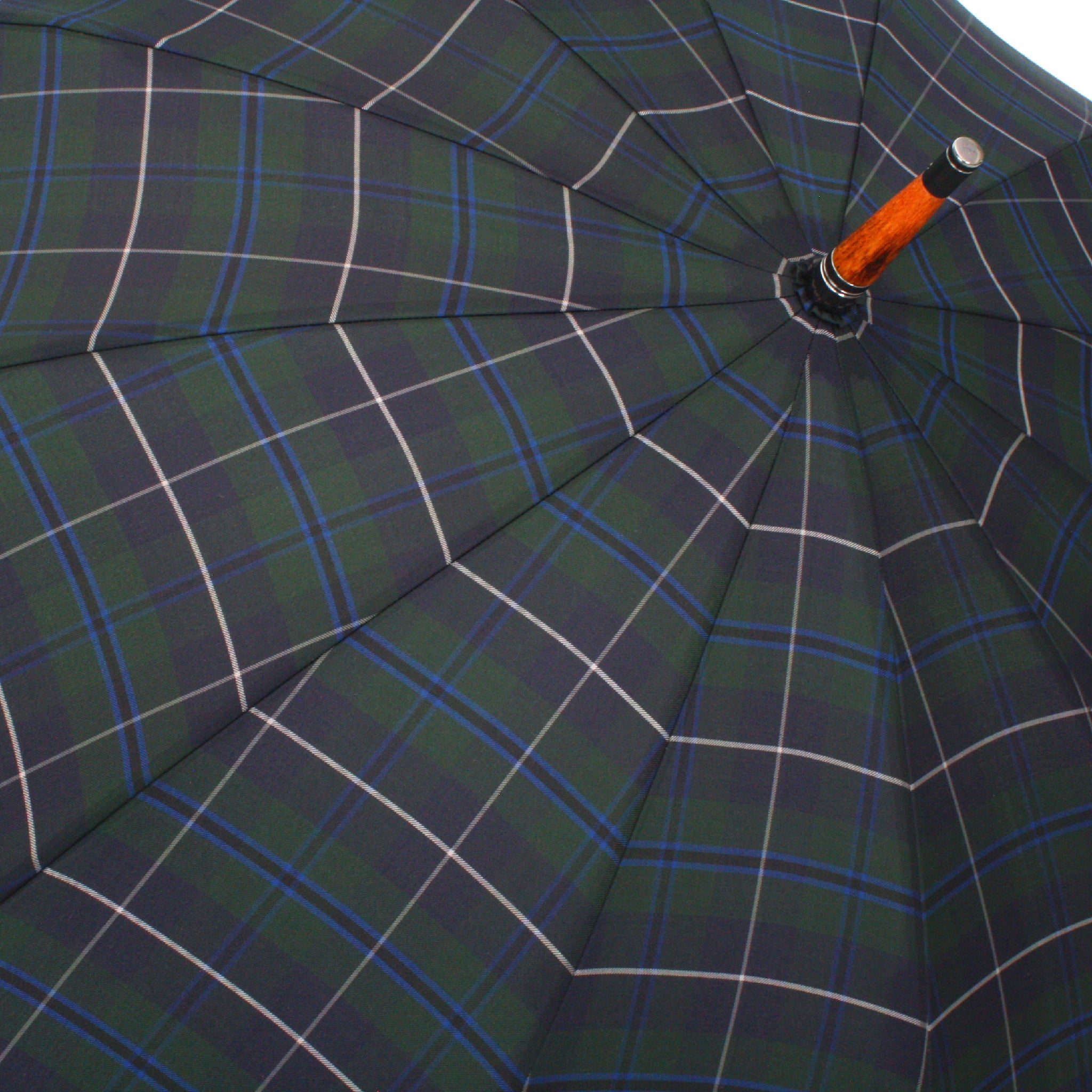 晴雨兼用 メンズ Makita Trad Douglas Green 長傘 生地アップ