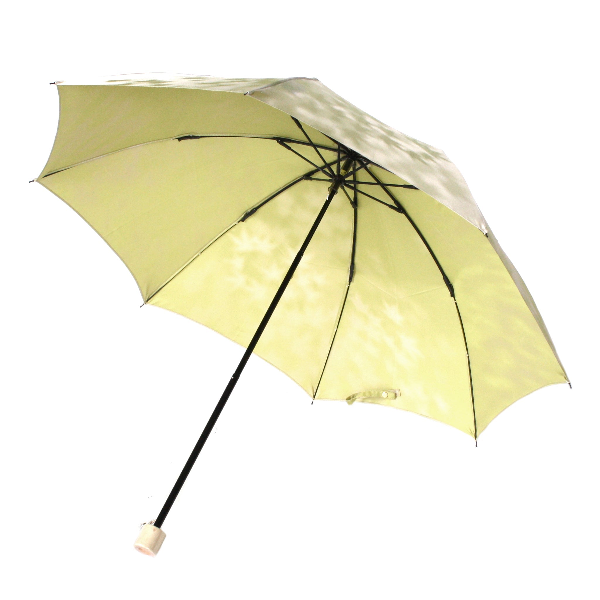 晴雨兼用 レディース こもれび カエデ ライトグリーン 折りたたみ傘