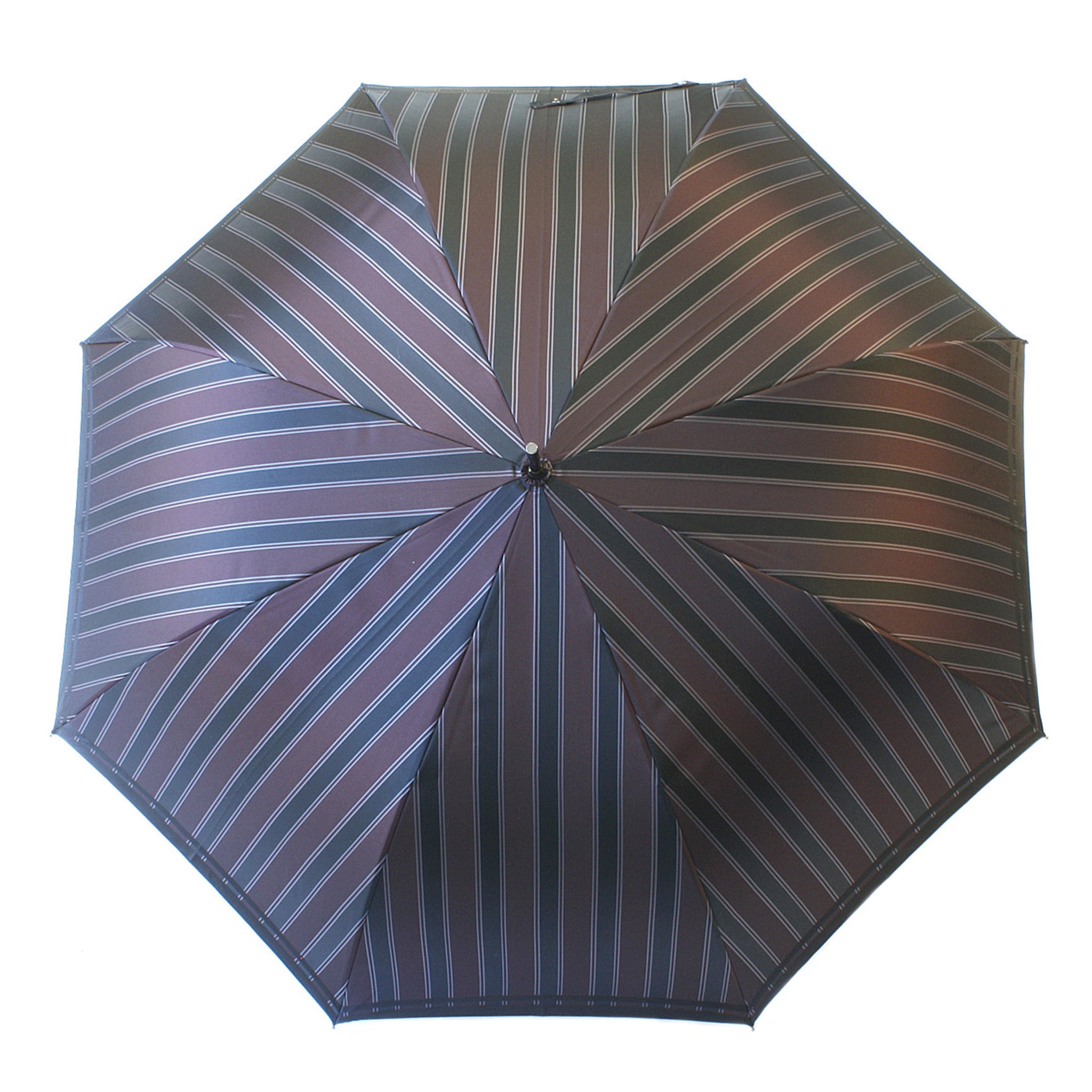 晴雨兼用 メンズ Tie Stripe×Plain WINE 長傘