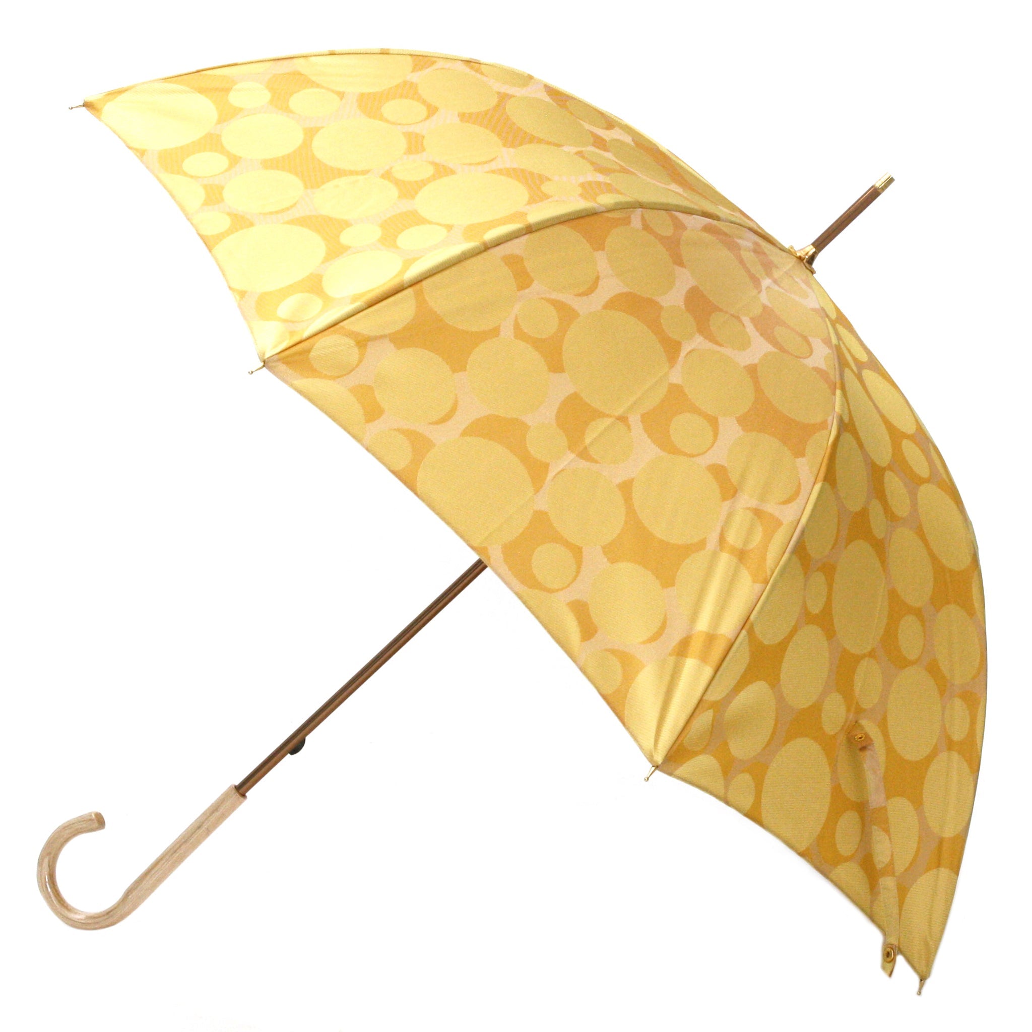 晴雨兼用 レディース ノルディック バブル イエロー 長傘