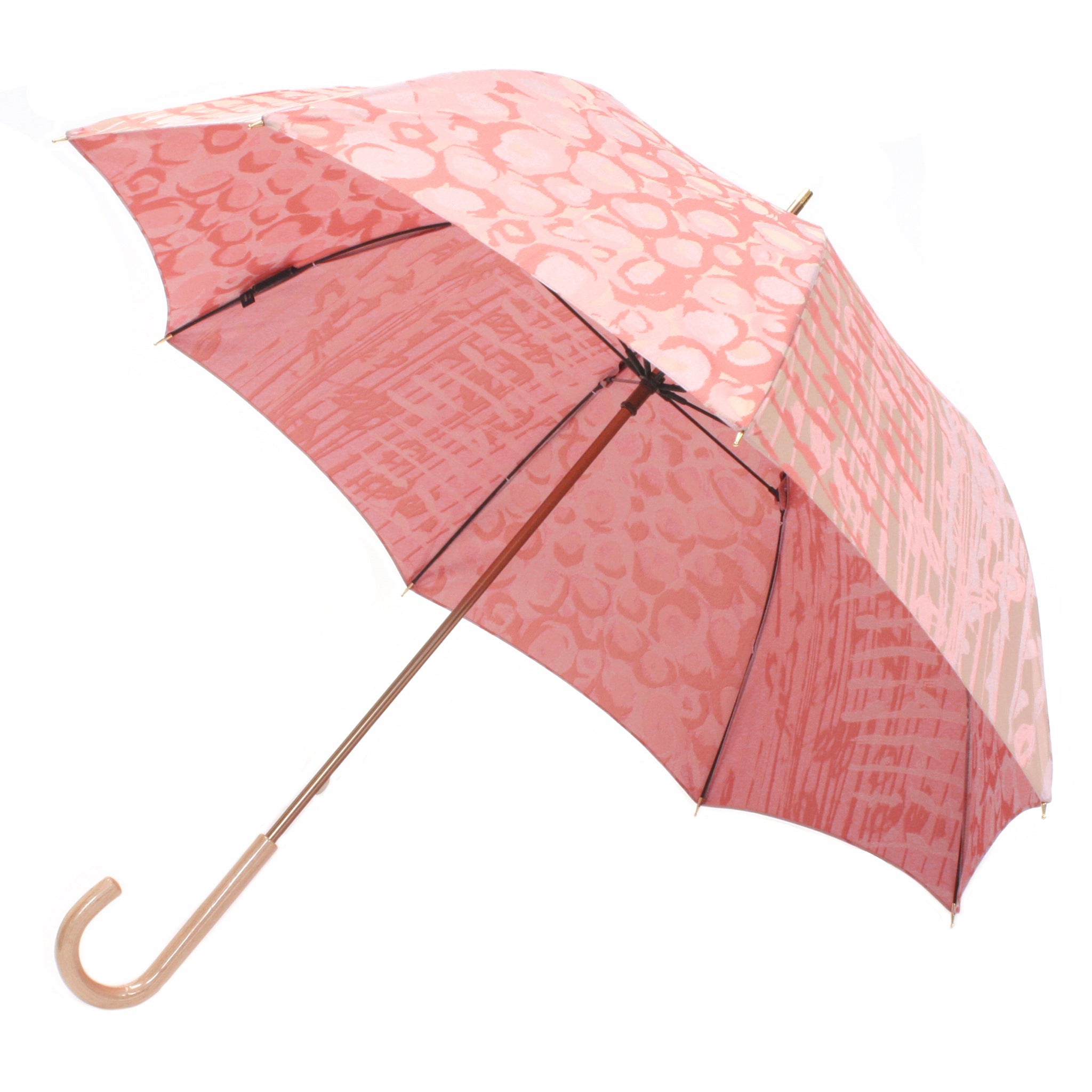 晴雨兼用 レディース Aneqdot ローズ サーモンピンク 長傘