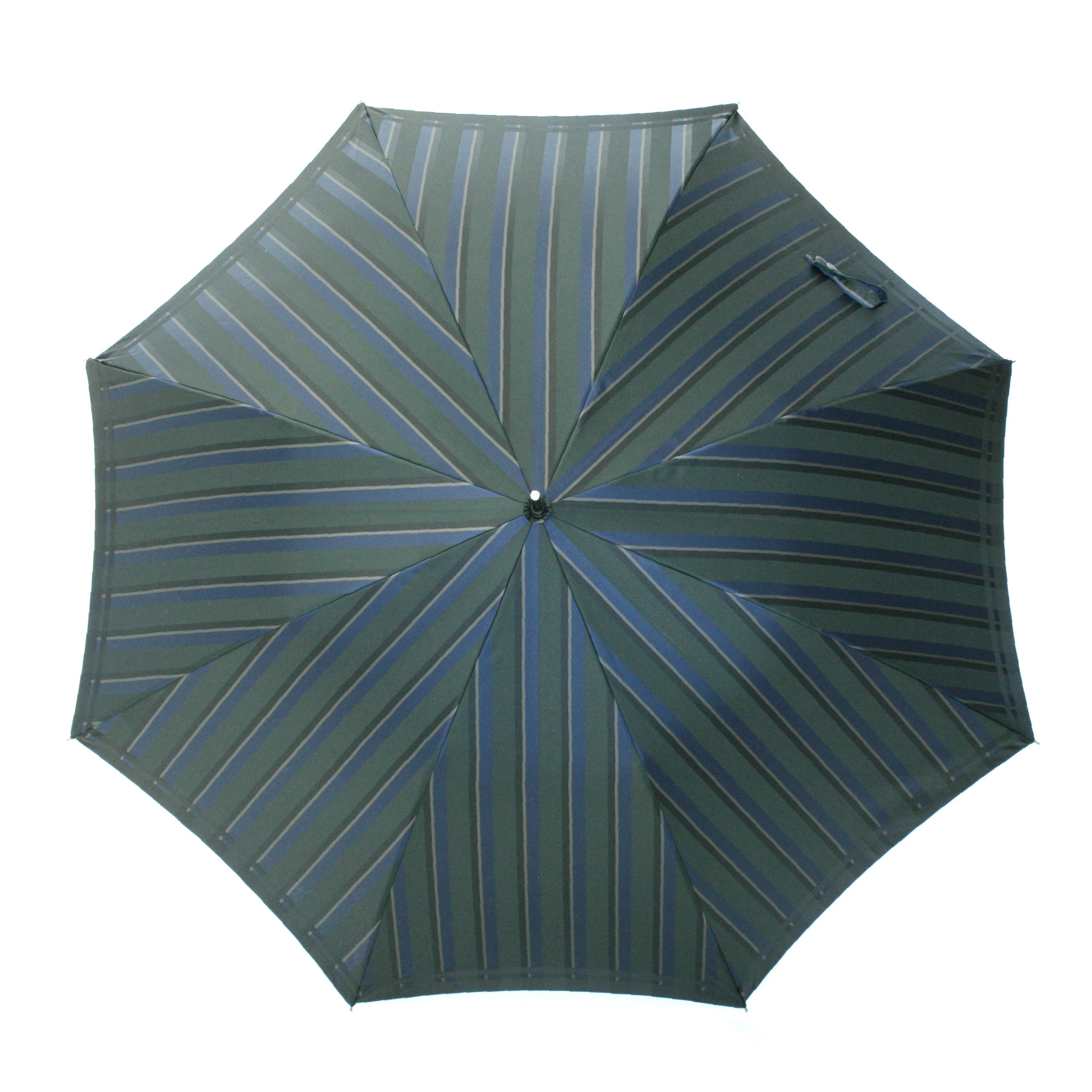 晴雨兼用 メンズ Tie Stripe×Plain GREEN 長傘