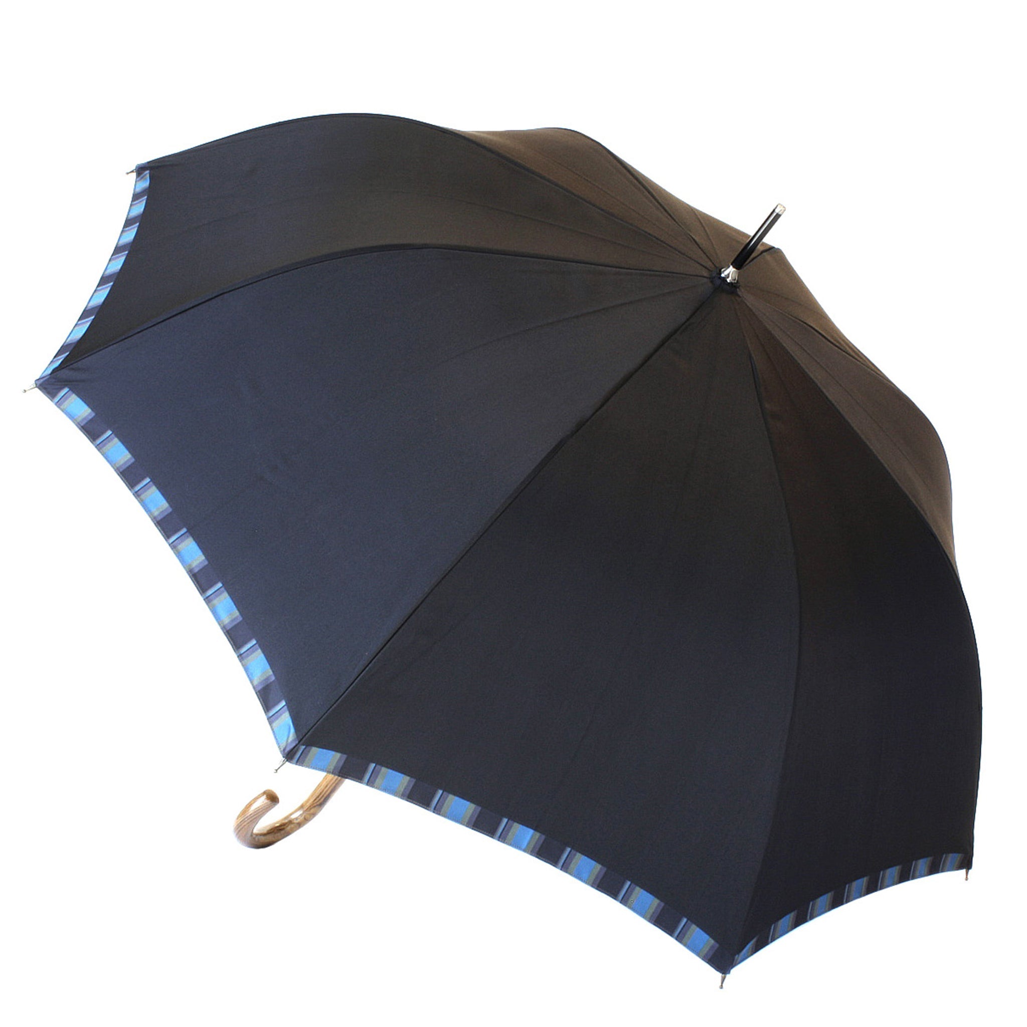 晴雨兼用 メンズ Tie Plain×Stripe DARK NAVY 長傘
