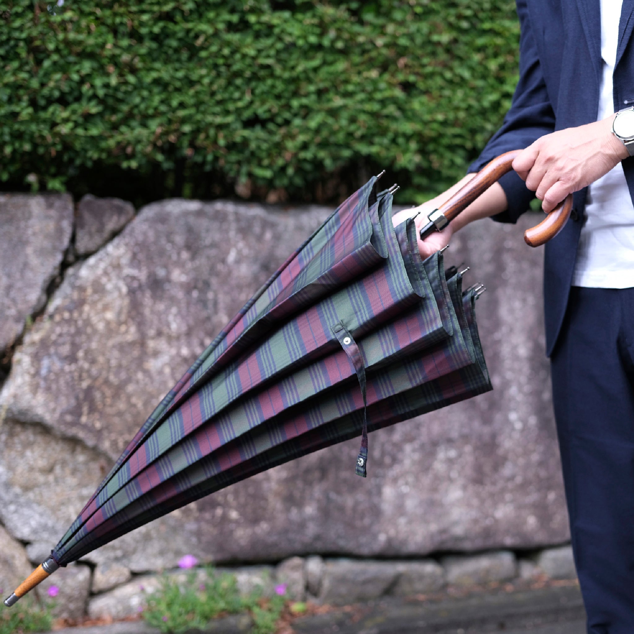 晴雨兼用 メンズ Makita Trad Stewart of Athol 長傘 サイズイメージ