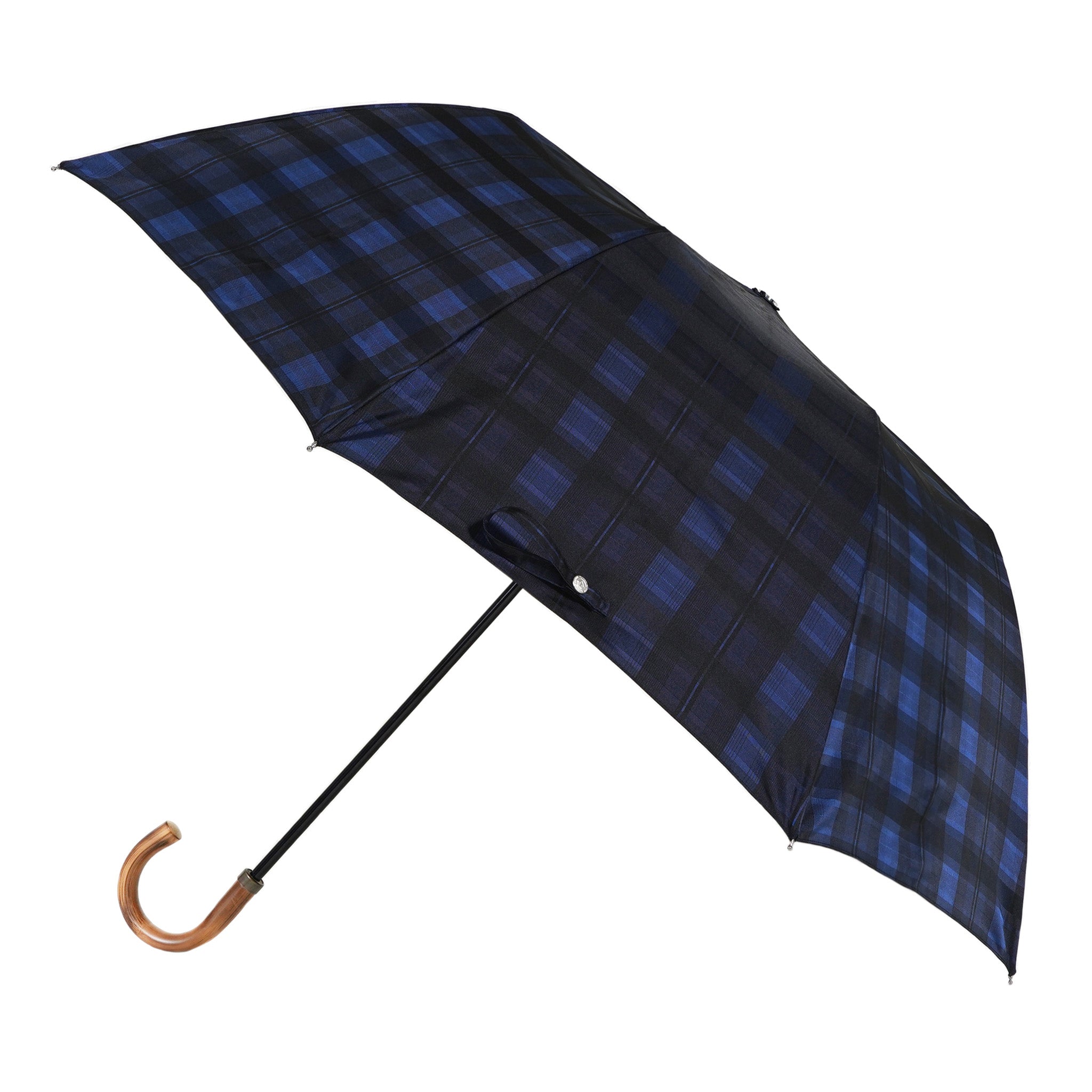 晴雨兼用 メンズ Shade Check ネイビー 折りたたみ傘