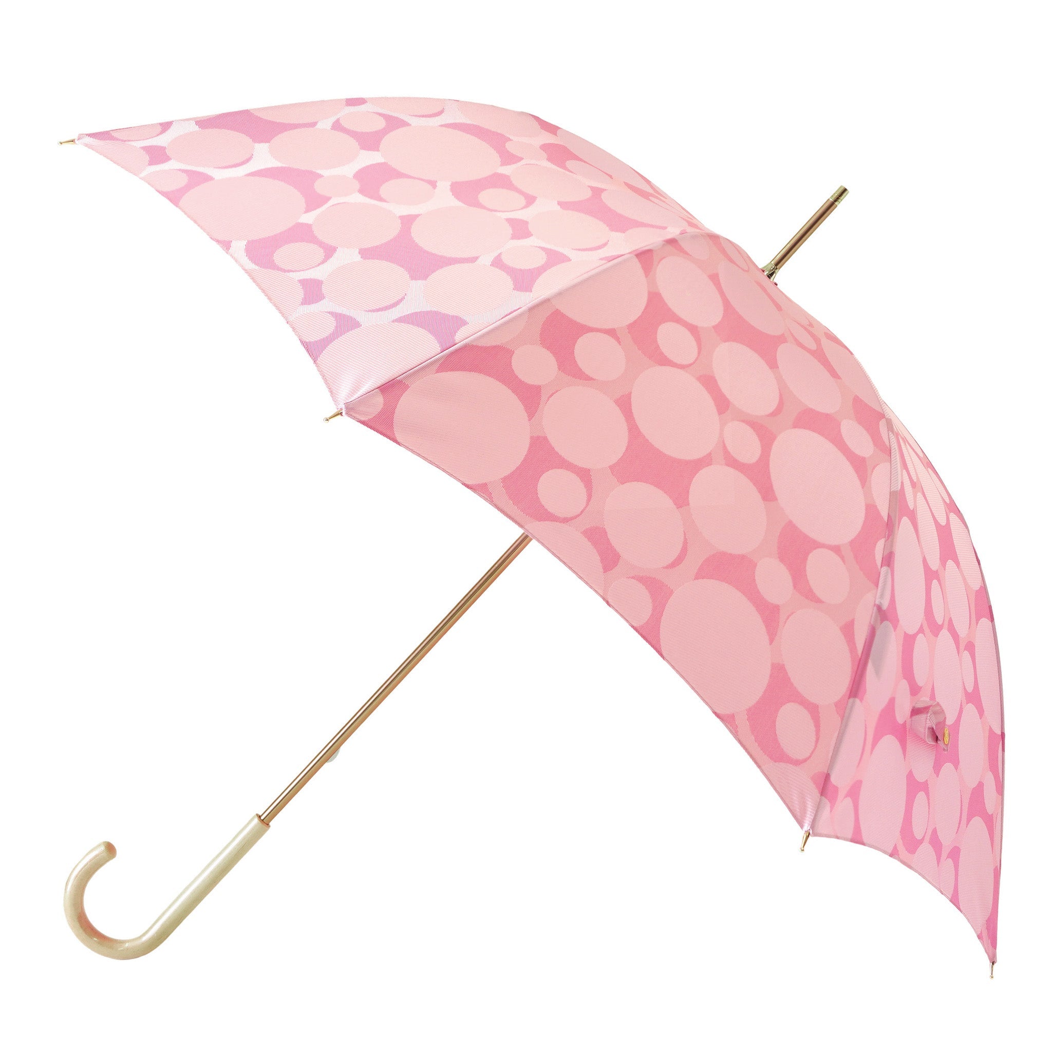 晴雨兼用 レディース ノルディック バブル ピンク 長傘