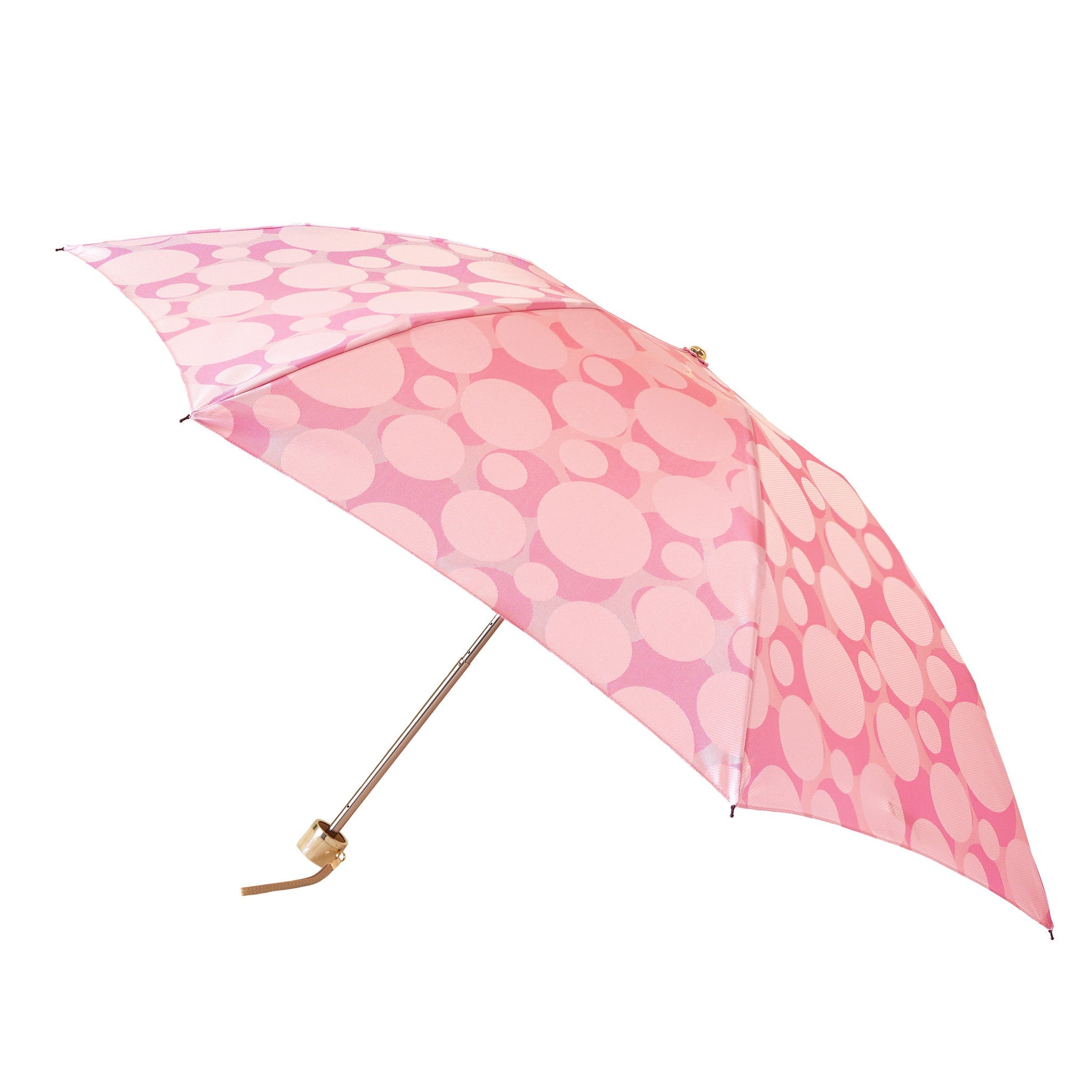 晴雨兼用 レディース ノルディック バブル ピンク 折りたたみ傘
