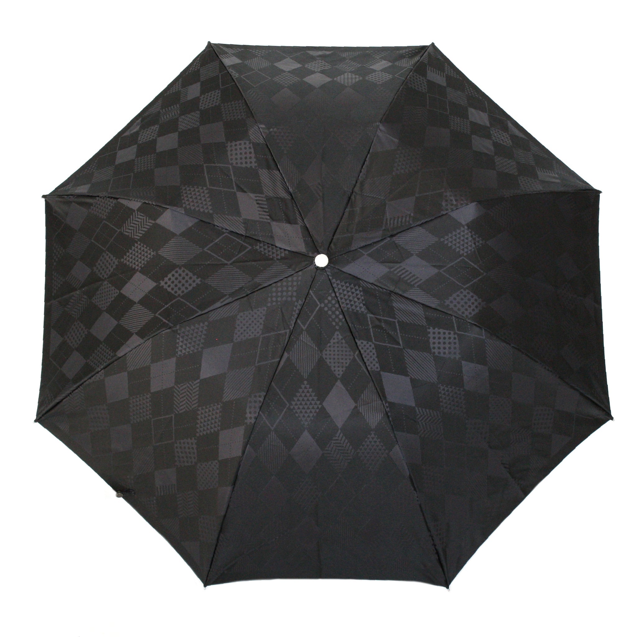 晴雨兼用 メンズ monotone アーガイル 折りたたみ傘
