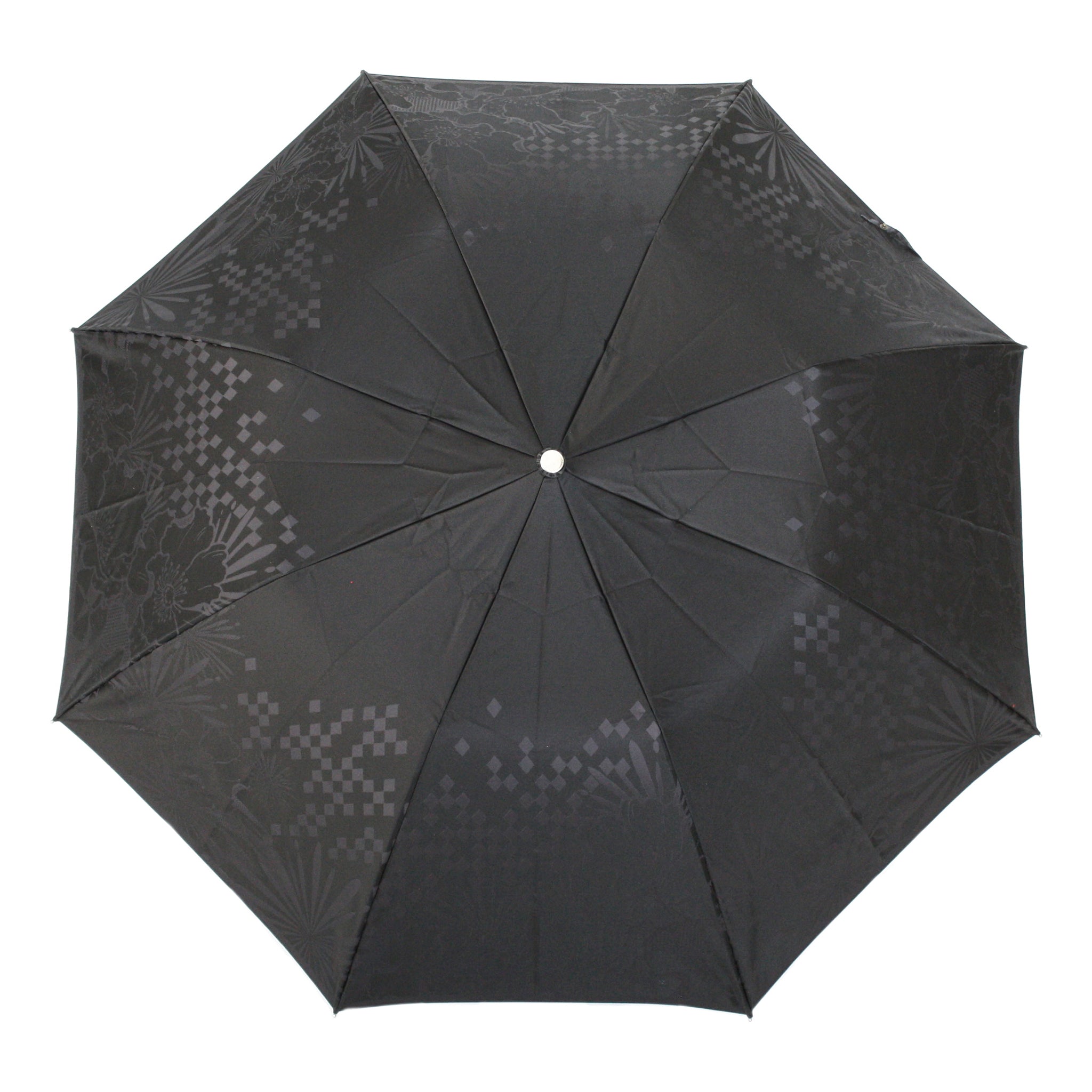 晴雨兼用 メンズ monotone 花 折りたたみ傘