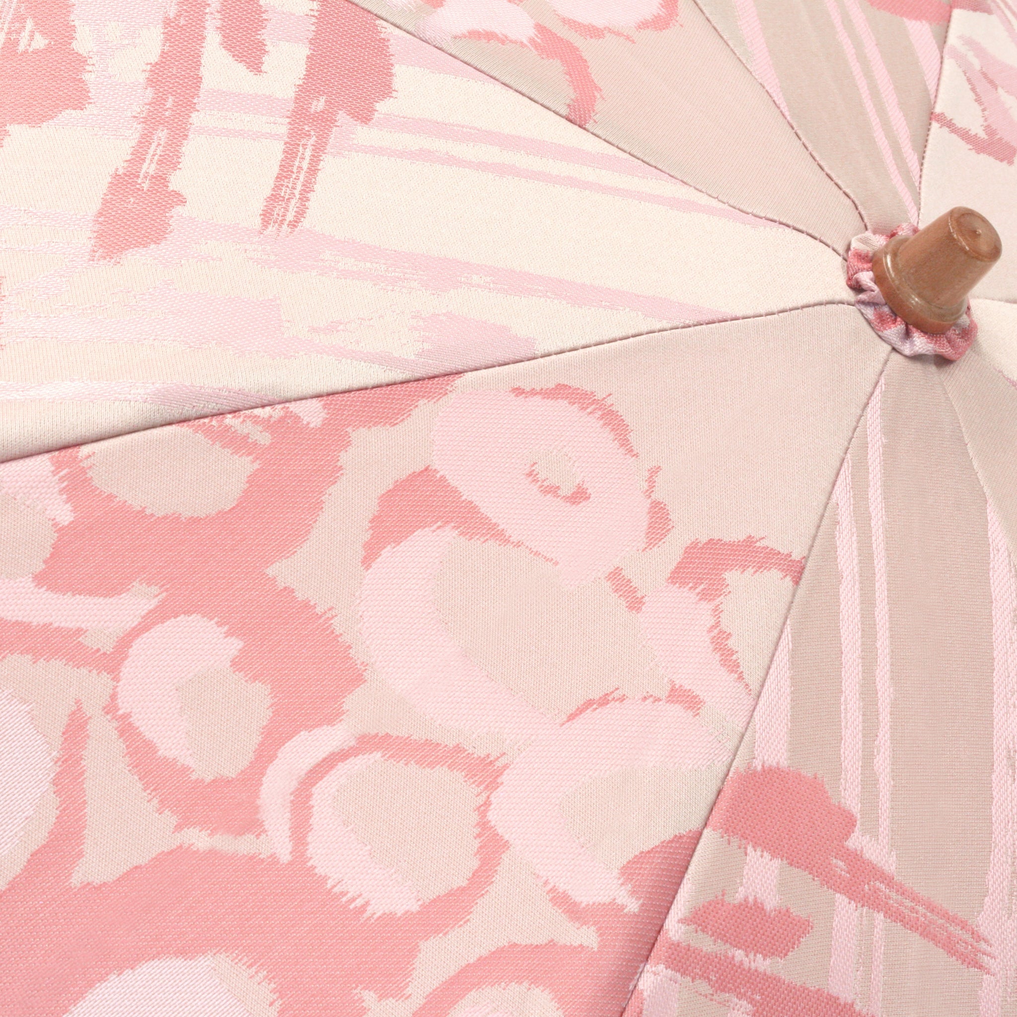 晴雨兼用　レディース　Aneqdot　ローズ　サーモンピンク　折りたたみ傘