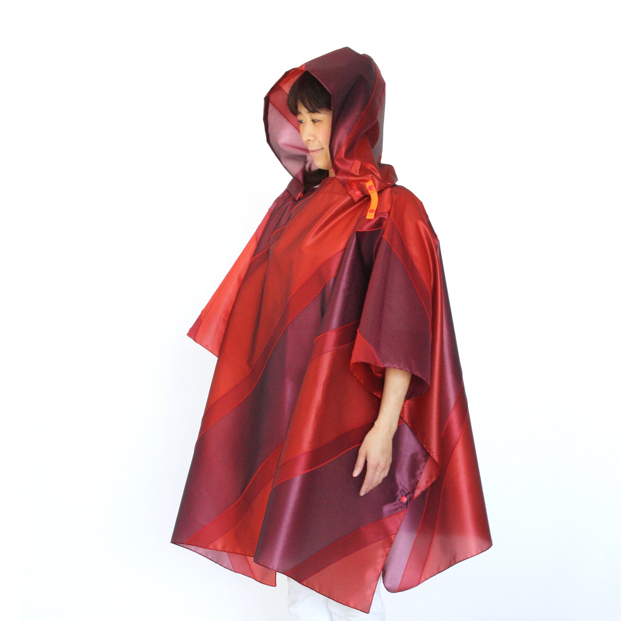 repel.　Rain poncho Red