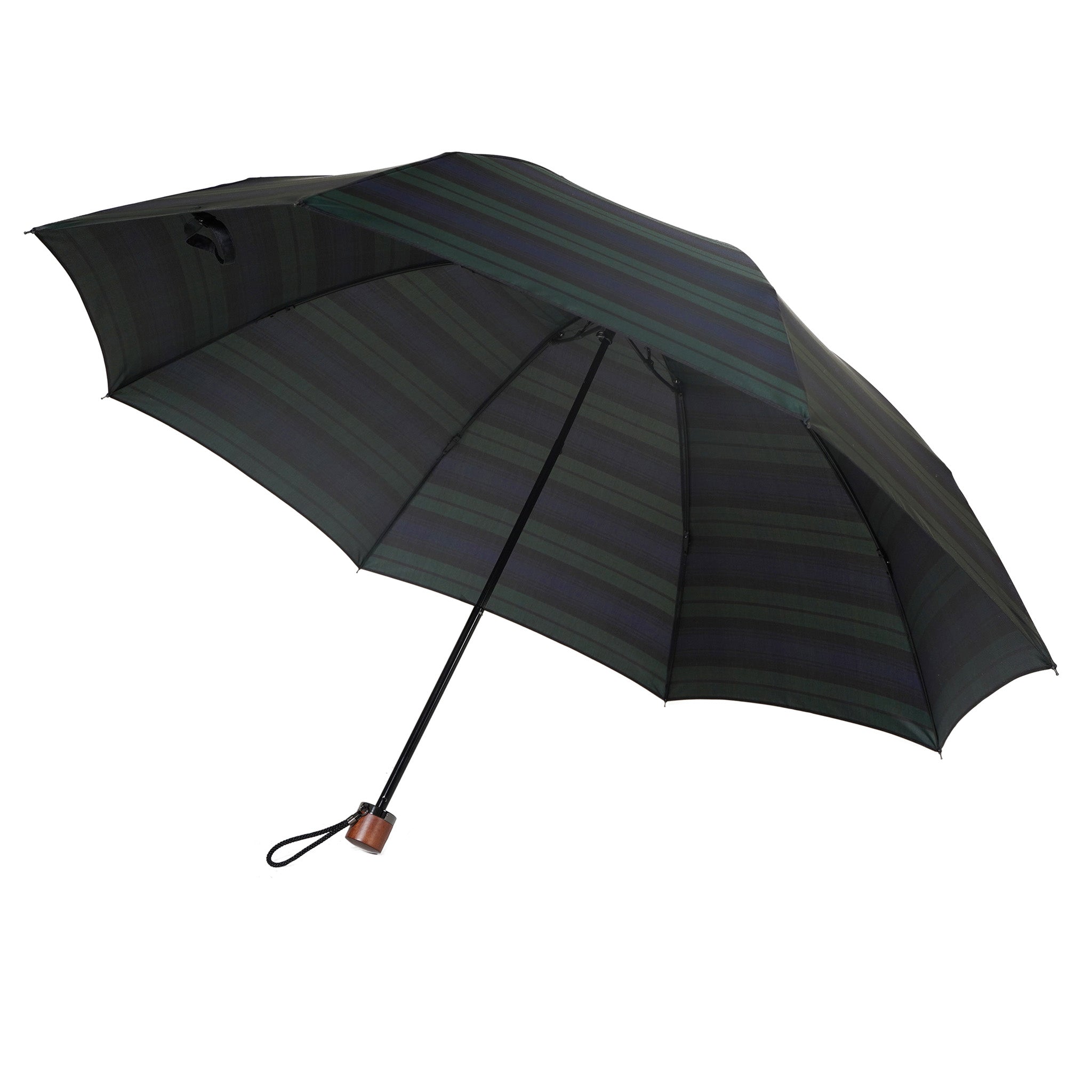 晴雨兼用　メンズ　Makita Trad　Black Wach　折りたたみ傘