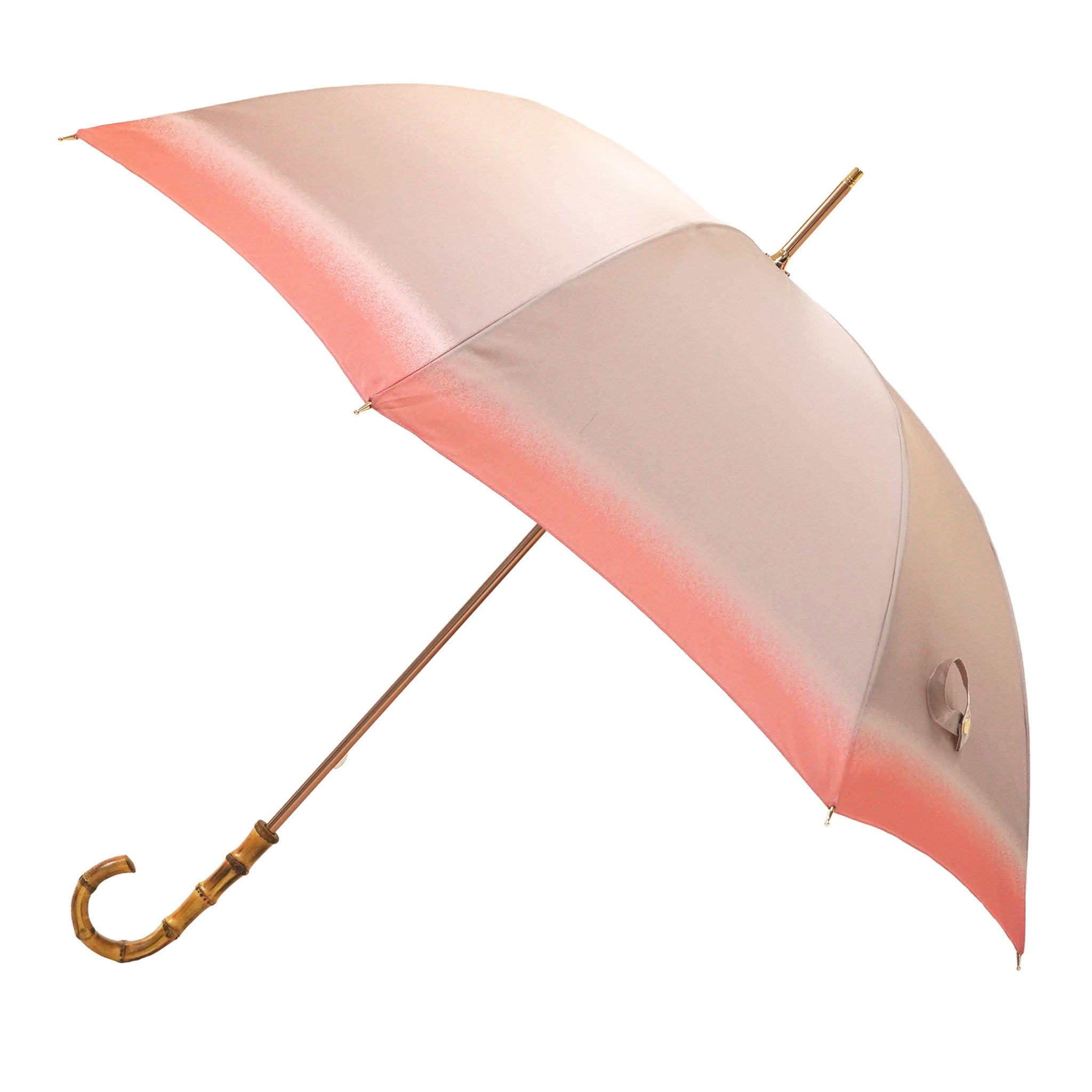 晴雨兼用　レディース　RefleCouture　アプリコット　長傘