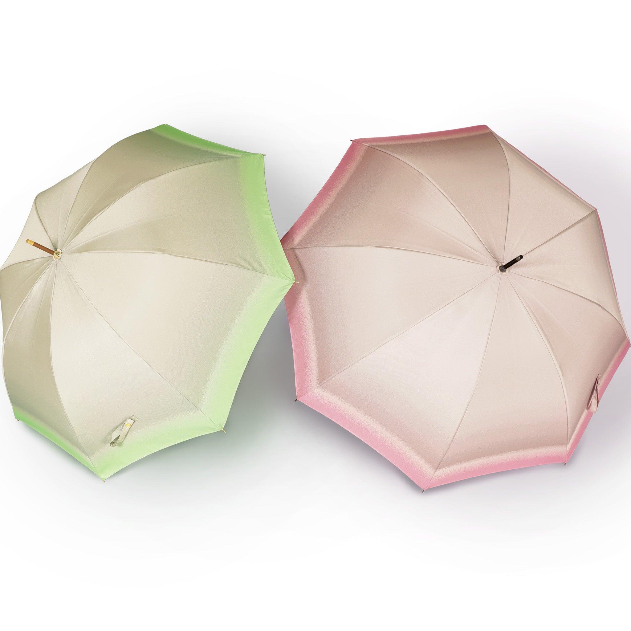 晴雨兼用　レディース　RefleCouture　長傘　(左)フレッシュグリーン　(右)オーキッドピンク