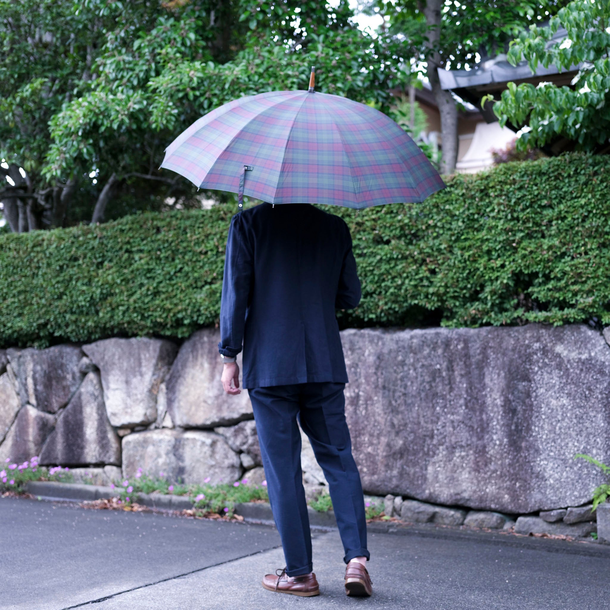 晴雨兼用　メンズ　Makita Trad　長傘　サイズイメージ
